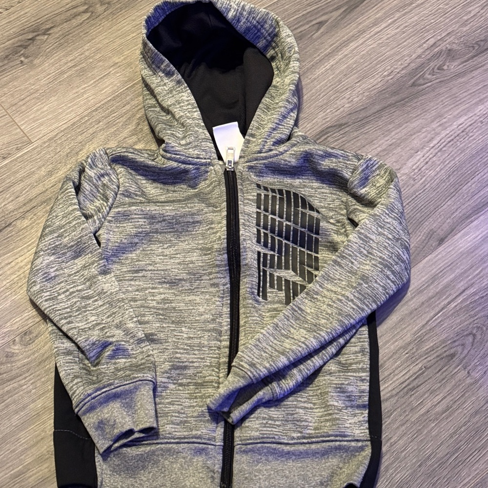 Nike Gray Kids Zip-Up Hoodie